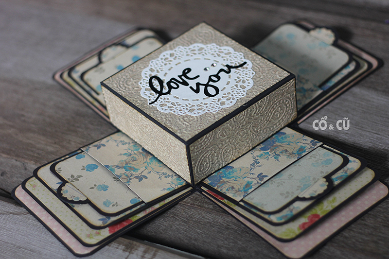 cách trang trí love box handmade