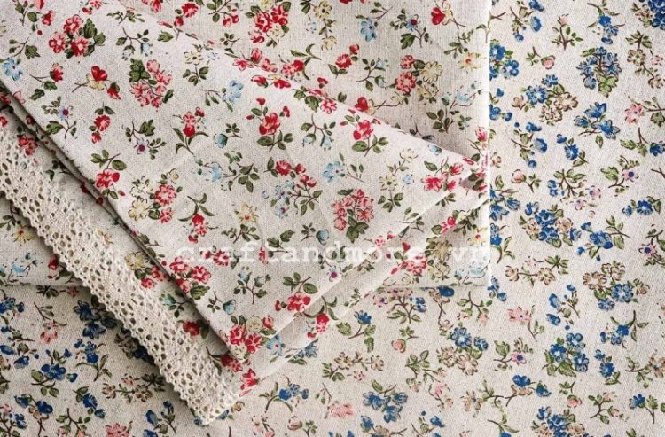 Vải may khăn trải bàn vintage