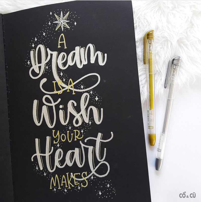 viết nhũ trang trí