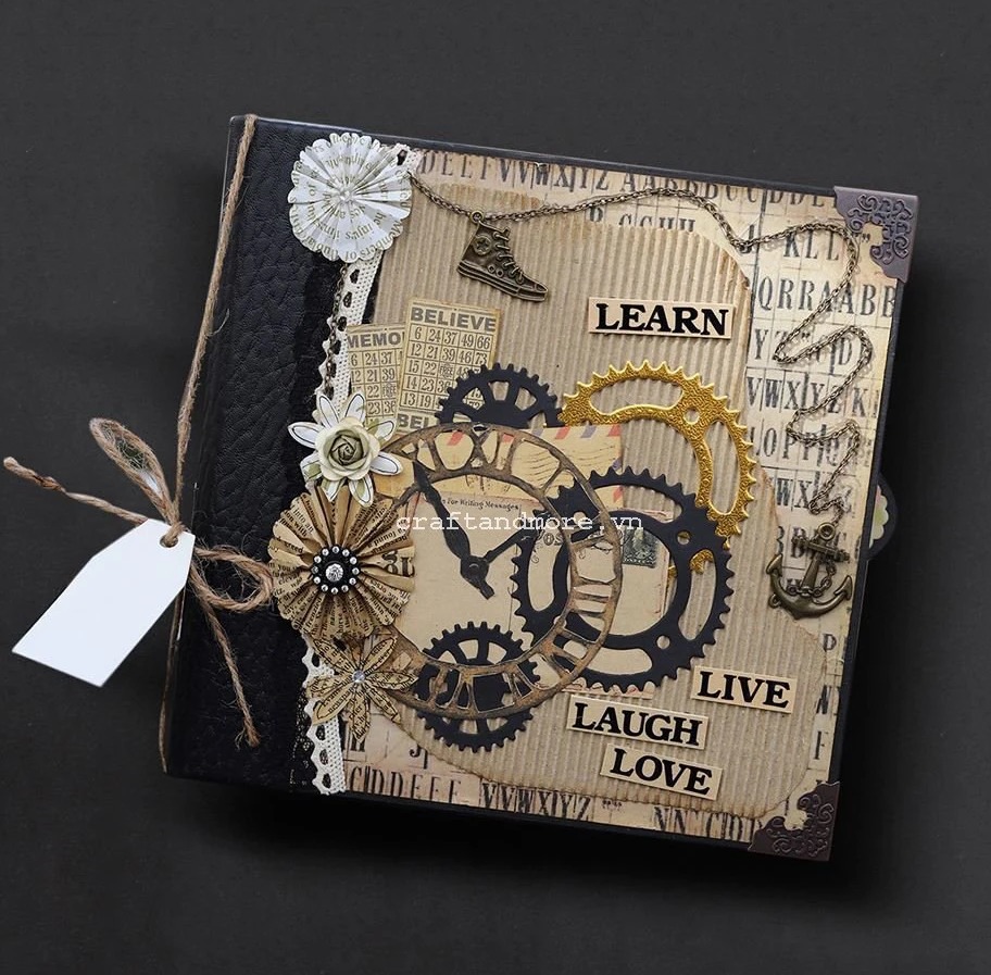 Album ảnh handmade scrapbook vintage cao cấp