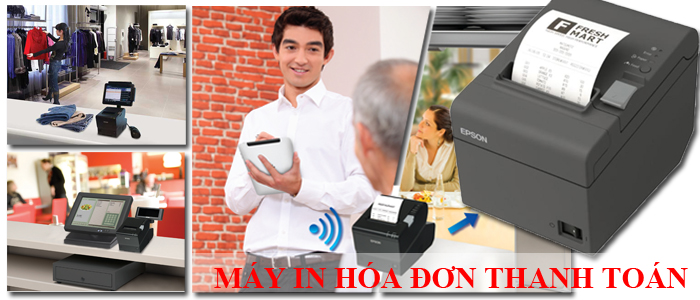 Hệ thống thiết bị bán hàng bao gồm máy in, tìm nơi mua máy in