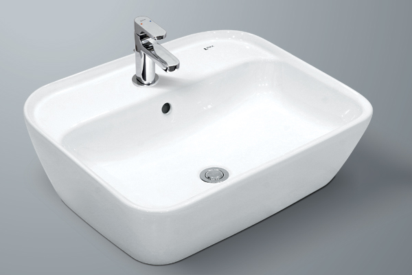 chậu rửa inax đặt bàn l-296v