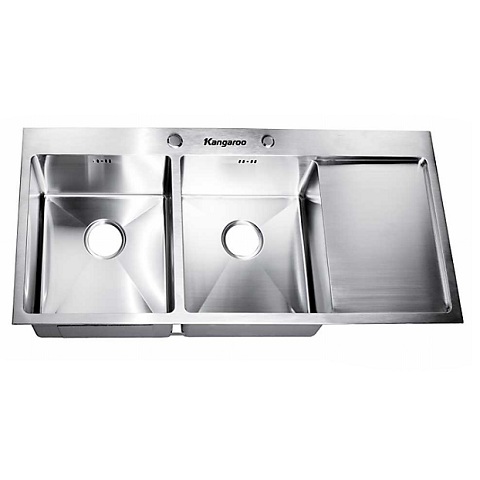 chậu rửa bát inox kangaroo handmade kháng khuẩn
