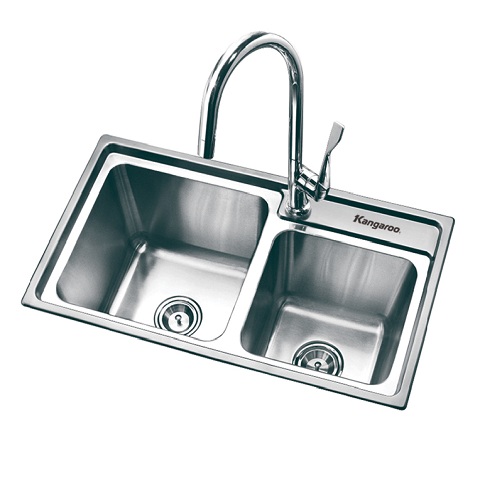 chậu rửa bát inox kangaroo kháng khuẩn-kg7843