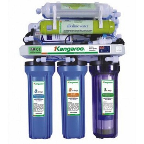 máy lọc nước kangaroo kg104 7 lõi không vỏ tủ