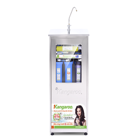 Máy lọc nước kangaroo KG104 7 lõi vỏ tủ inox