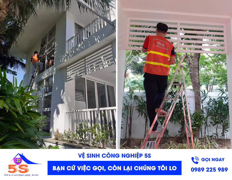 Công ty Vệ sinh 5S thi công vệ sinh định kỳ cho biệt thự, nhà ở