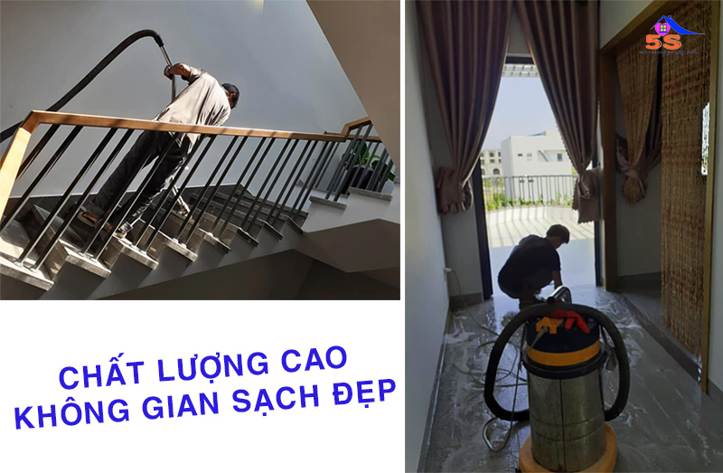 Vệ sinh sàn cho biệt thự, nhà ở