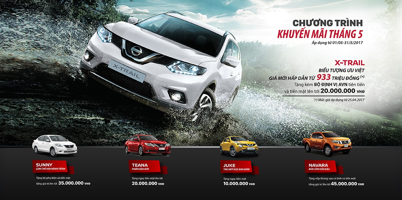 Chương Trình Khuyến Mãi Xe Nissan Tháng 5/2017 Chương Trình Khuyến Mãi Xe Nissan Tháng 5/2017