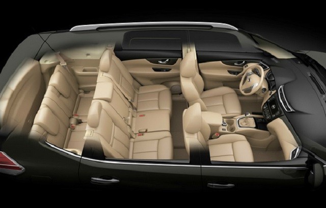 hàng ghế thứ 3 nissan x-trail, xe suv 7 chỗ