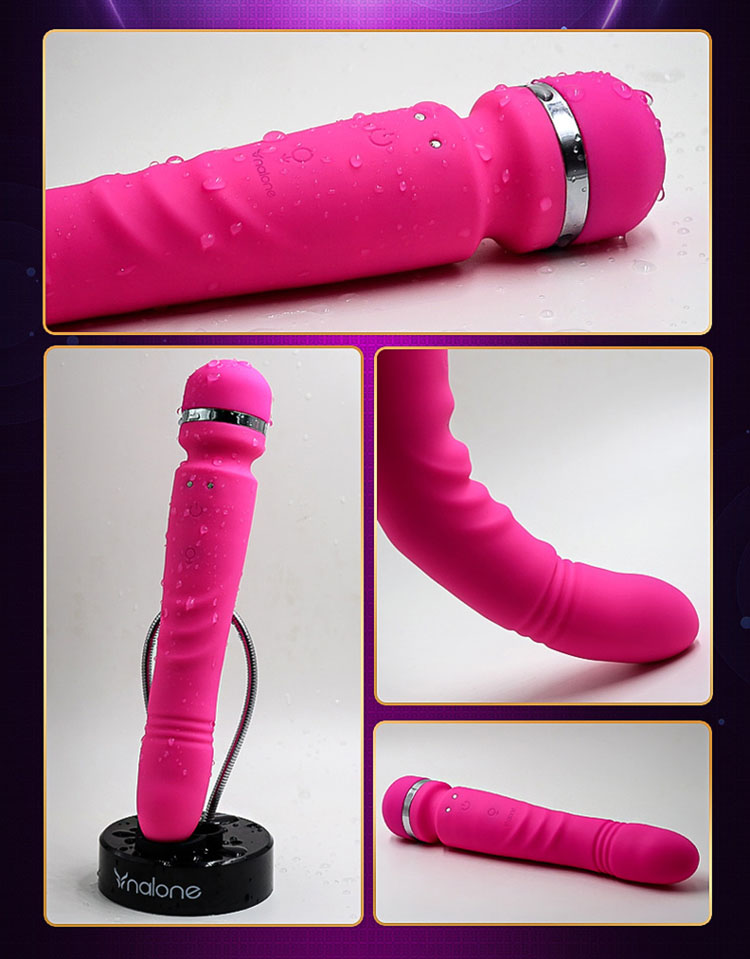 Máy massage rung ngoáy 2 đầu toả nhiệt