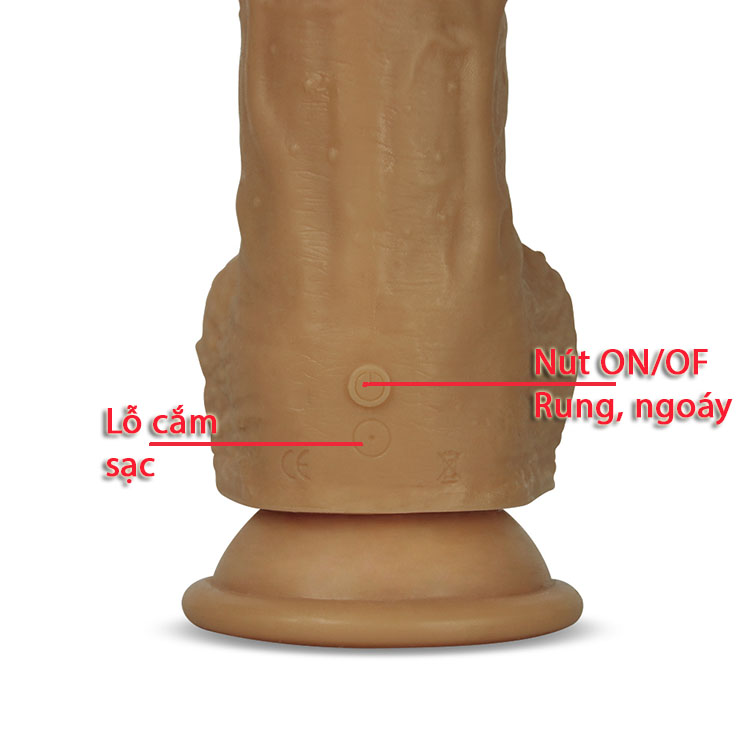 Dương vật giả không dây rung ngoáy 8.5 inch