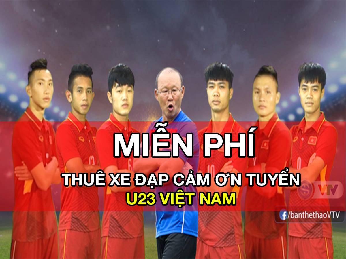 100 XE ĐẠP ĂN MỪNG CẢM ƠN TUYỂN U23 VIỆT NAM