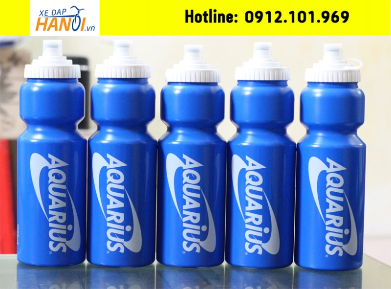 Bình nước thể thao Aquarius từ Cocacola Company - bình mút - Made in Japan