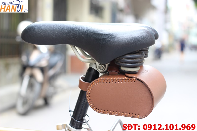 Túi da treo cọc yên xe đạp