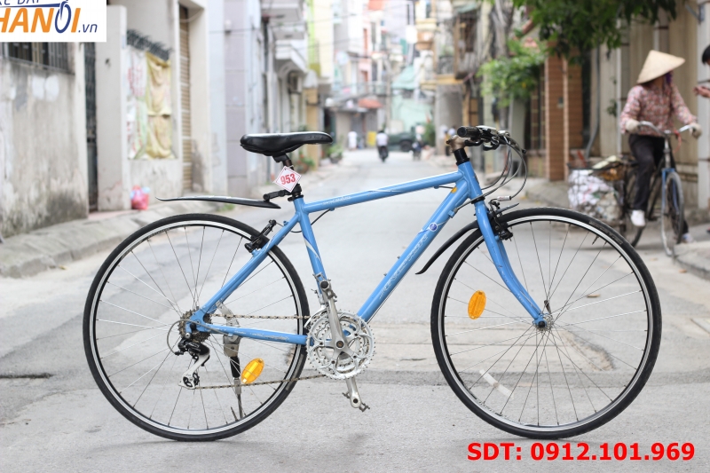 Xe đạp touring Nhật bãi Anchor xanh
