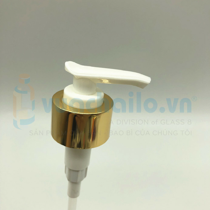 Nắp Bơm Kem Mạ Vàng Cổ Chai 24mm và 28mm