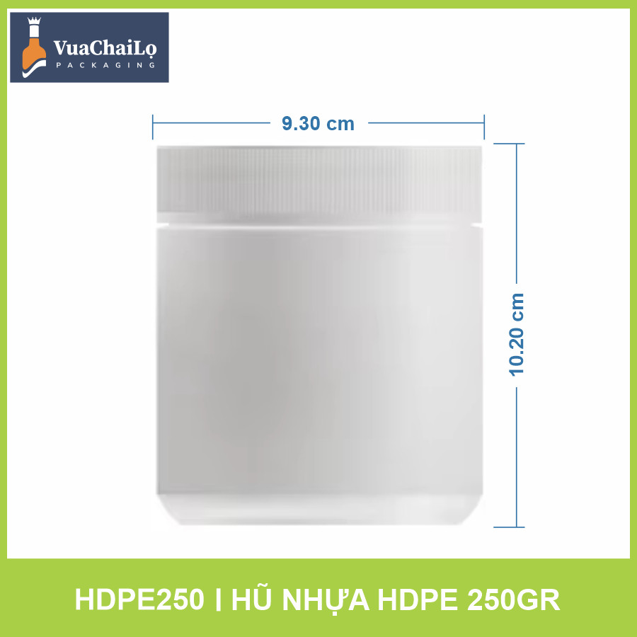 Hũ Nhựa HDPE 250 gam