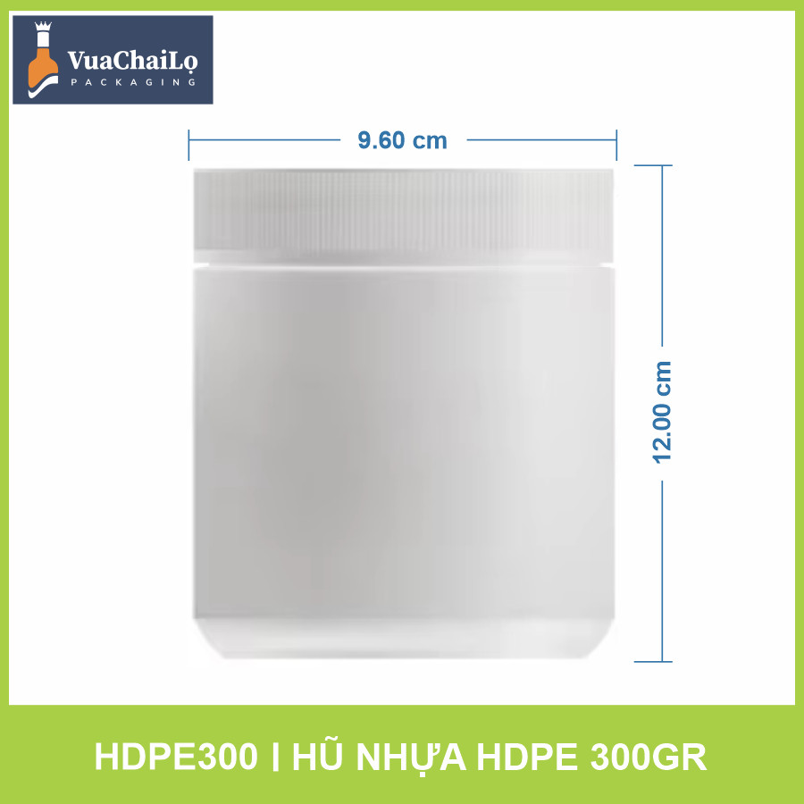 Hũ Nhựa HDPE 300 gam