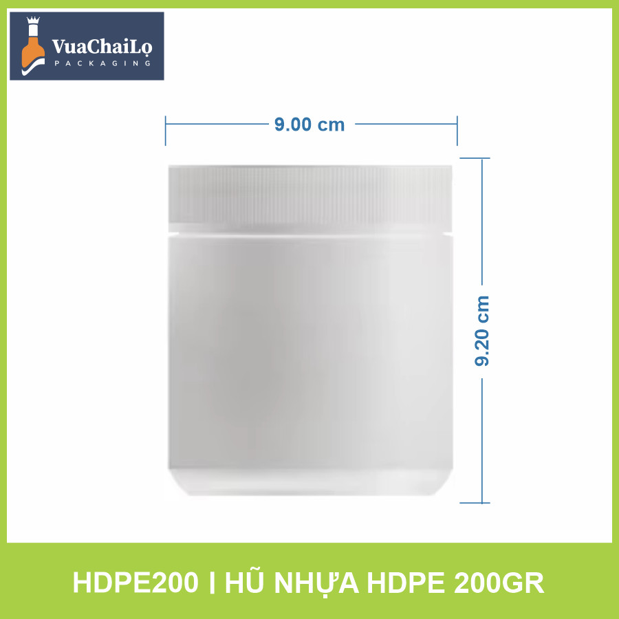 Hũ Nhựa HDPE 200 gam
