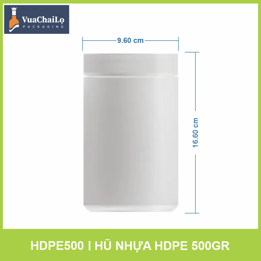 Hũ Nhựa HDPE 500 gam
