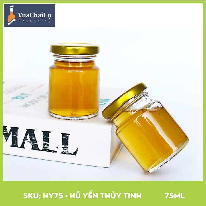 Hũ Chưng Yến Thủy Tinh 75ml