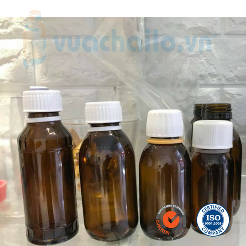 Chai thủy tinh Siro, Syrup 30ml với cổ 28mm