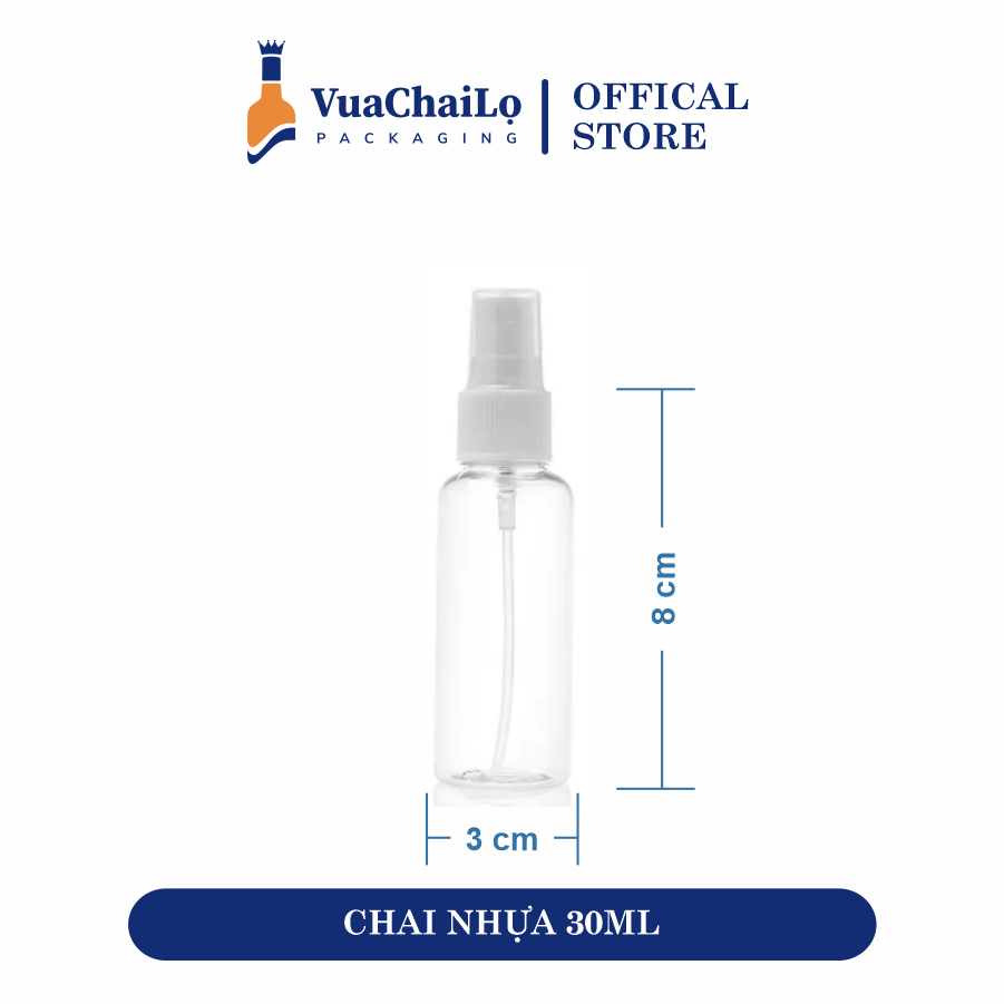 Chai Nhựa Pet Nắp Phun Sương 30ML