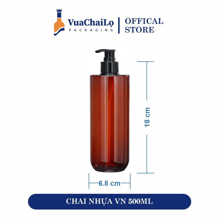 Chai Nhựa Vai Ngang 500ML