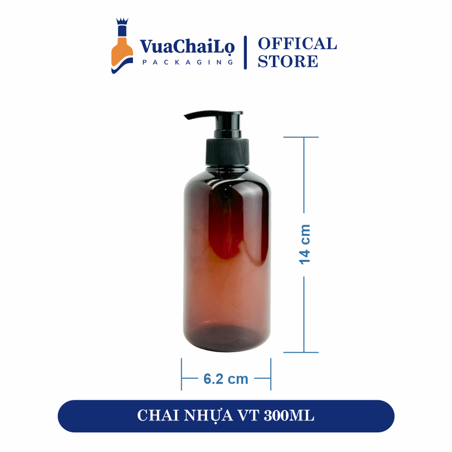 Chai Nhựa Vai Tròn 300ML