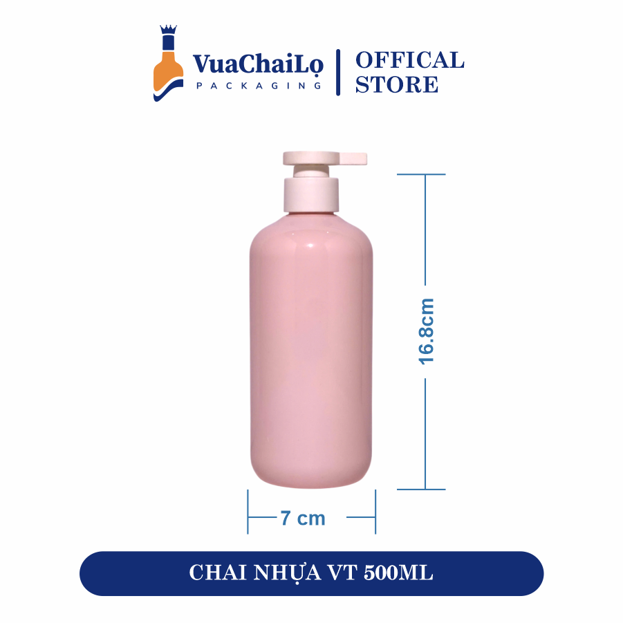 Chai Nhựa Vai Tròn 500ML