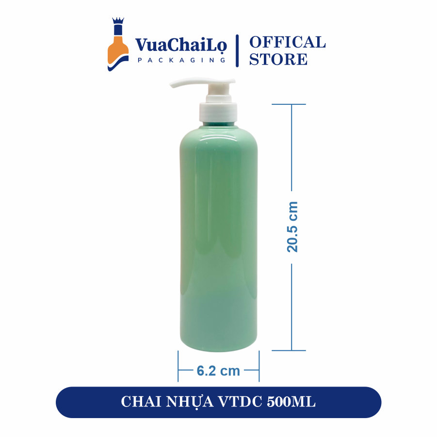 Chai Nhựa Vai Tròn Dáng Cao 500ML