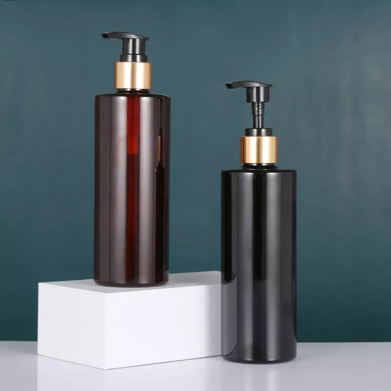 Chai Pet vai vuông nắp nhấn dầu gội 500ml