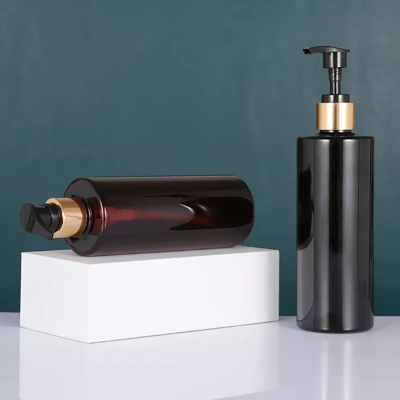 Chai Pet vai vuông nắp nhấn dầu gội 500ml