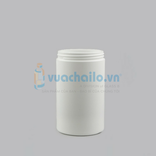 Hũ Nhựa HDPE Trắng 750ml