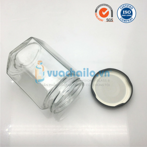 Hũ Thủy Tinh Lục Giác 180ml