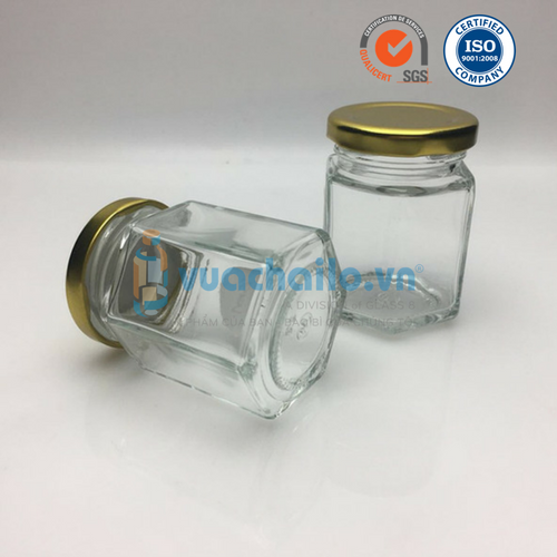 Hũ Thủy Tinh Lục Giác 85ml