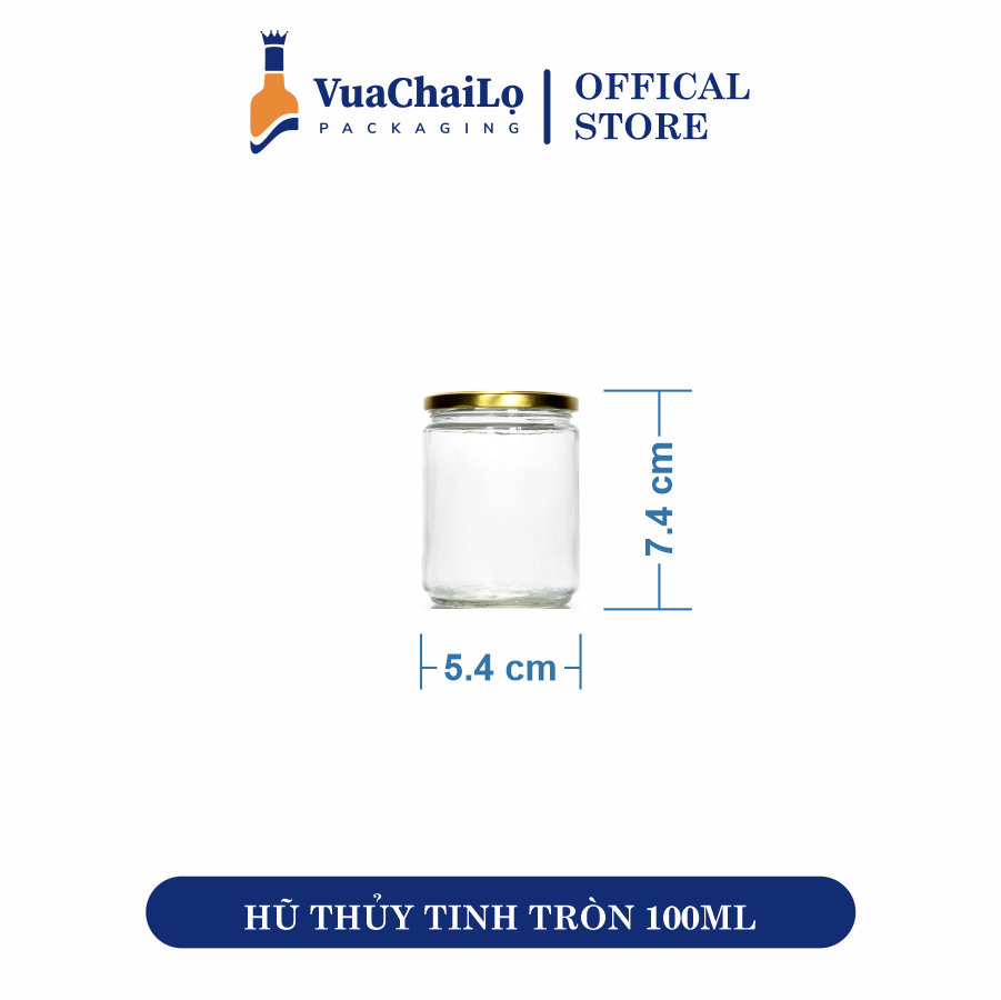 Hũ Thủy Tinh Tròn 100ml