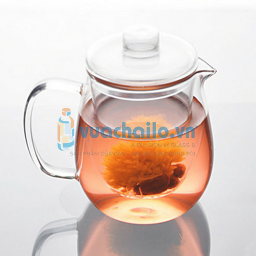 Ấm Thủy Tinh Ủ Trà Lõi Lọc 700ml