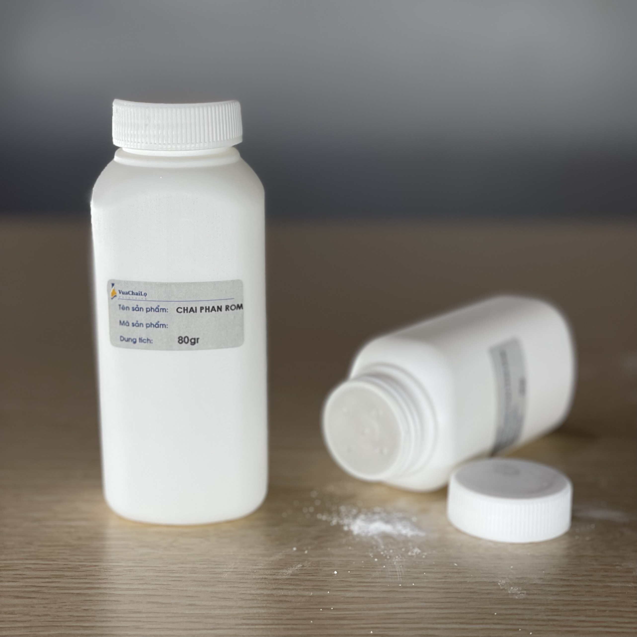 Chai Đựng Phấn Rôm Nhựa HDPE 50gr Và 80gr
