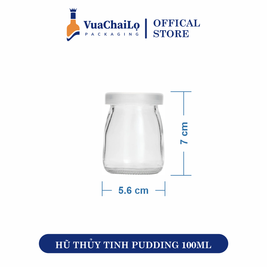 Hũ Thủy Tinh Pudding 100ml