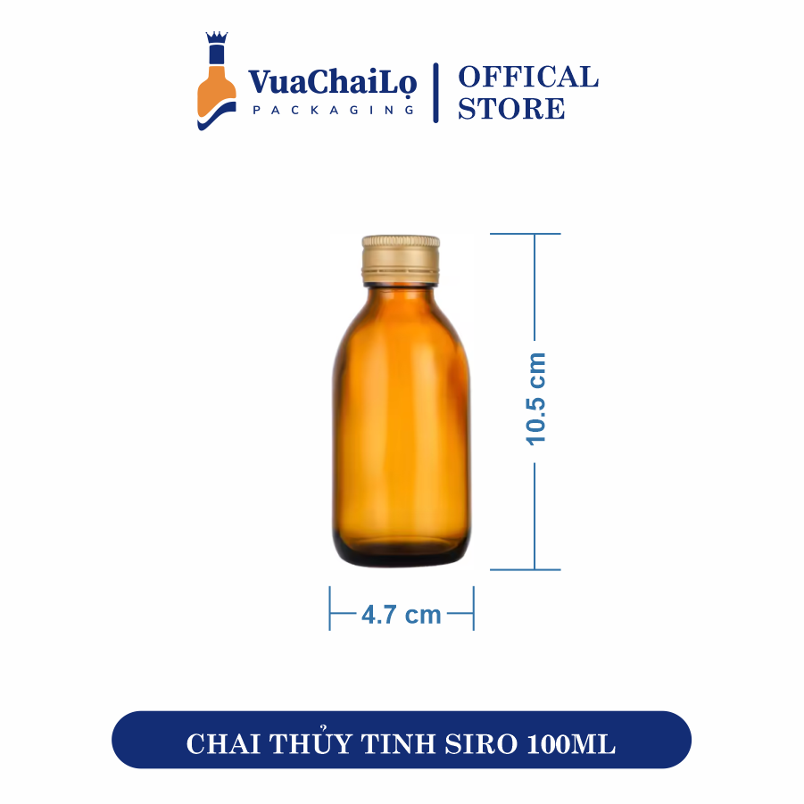 Chai Thủy Tinh Siro 100ML