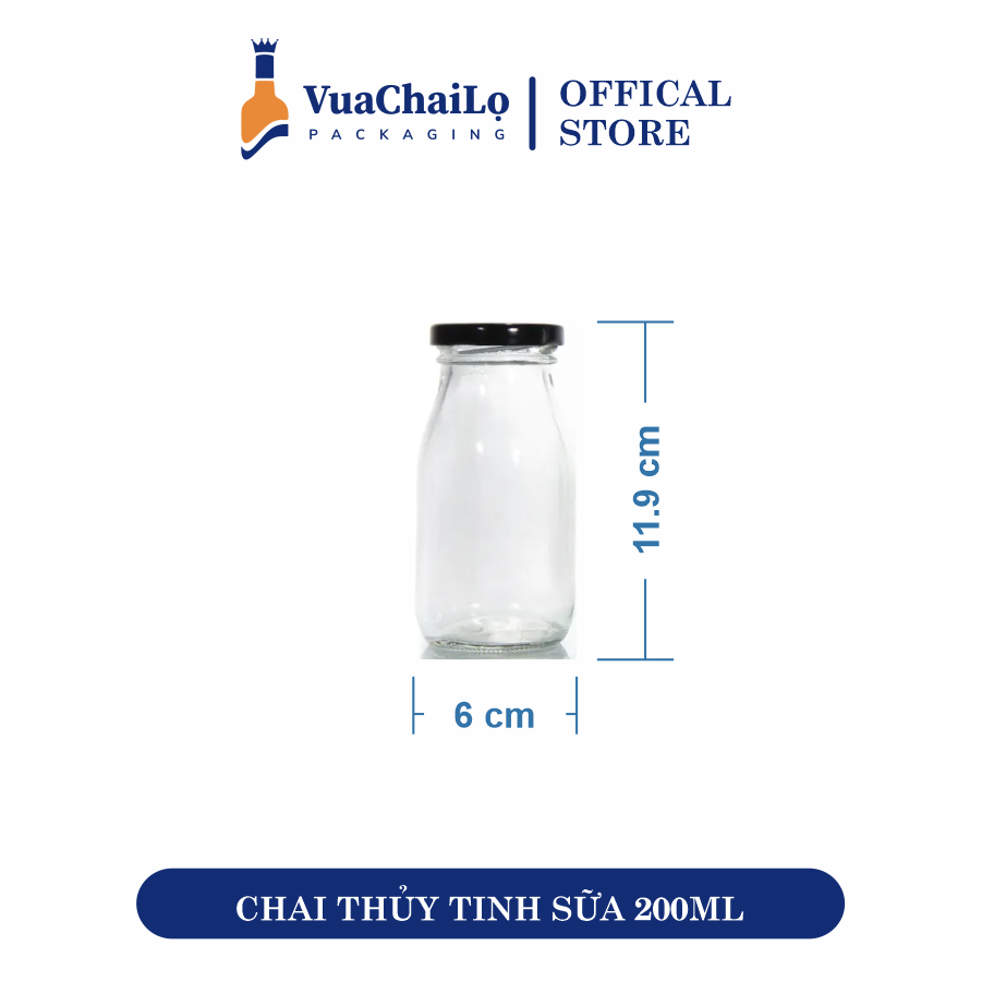 Chai Thủy Tinh Tròn 200ml