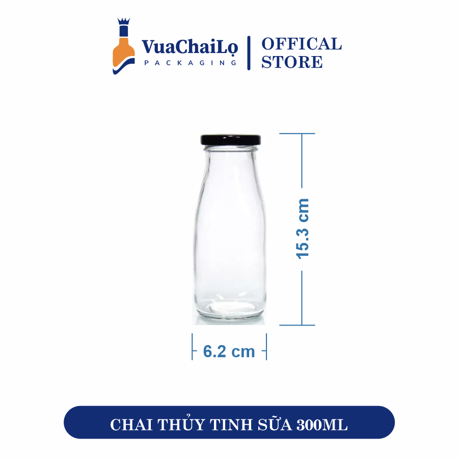 Chai Thủy Tinh Tròn 300ml