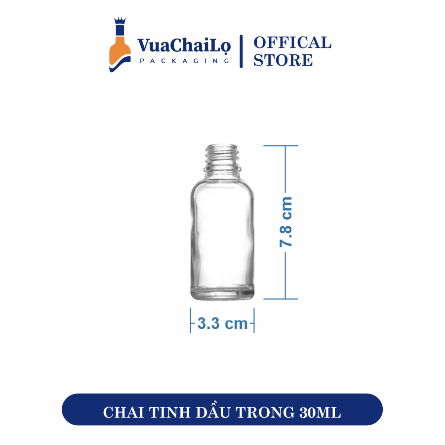 Chai Tinh Dầu Trắng 30ml