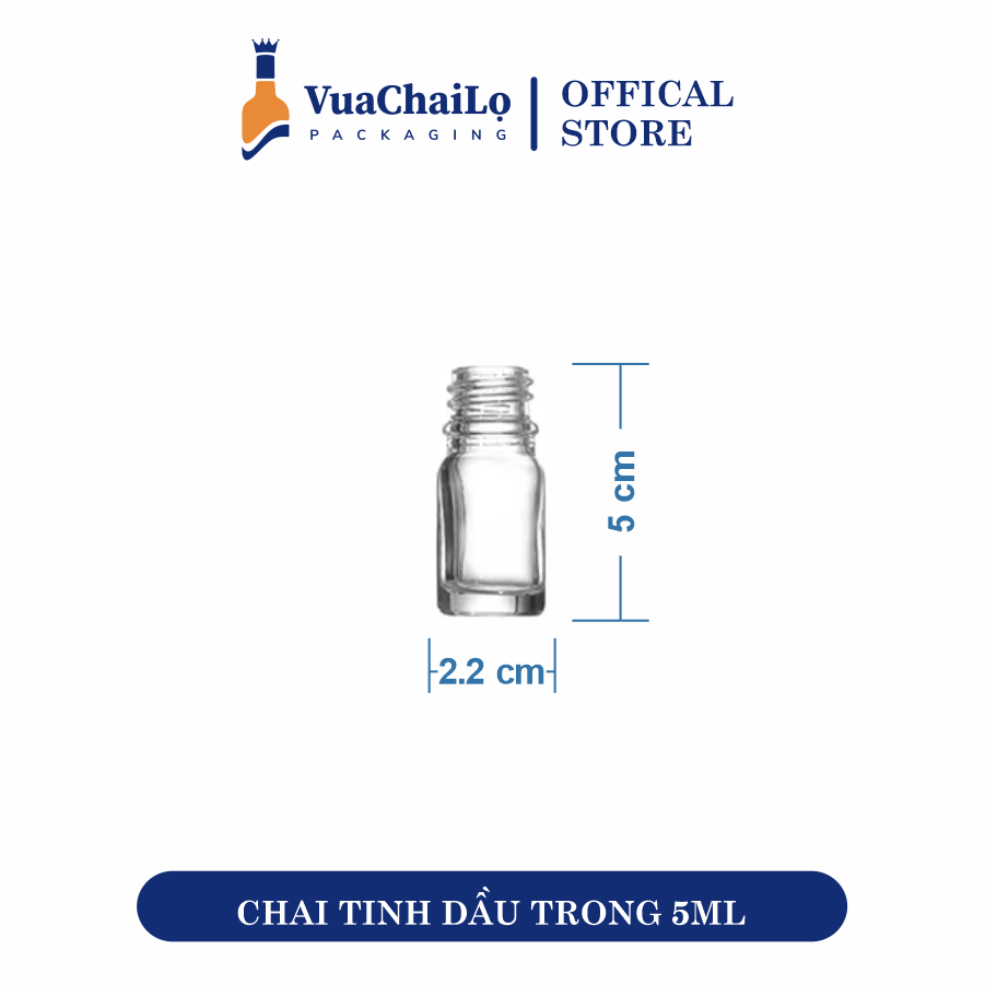 Chai Tinh Dầu Trắng 5ml
