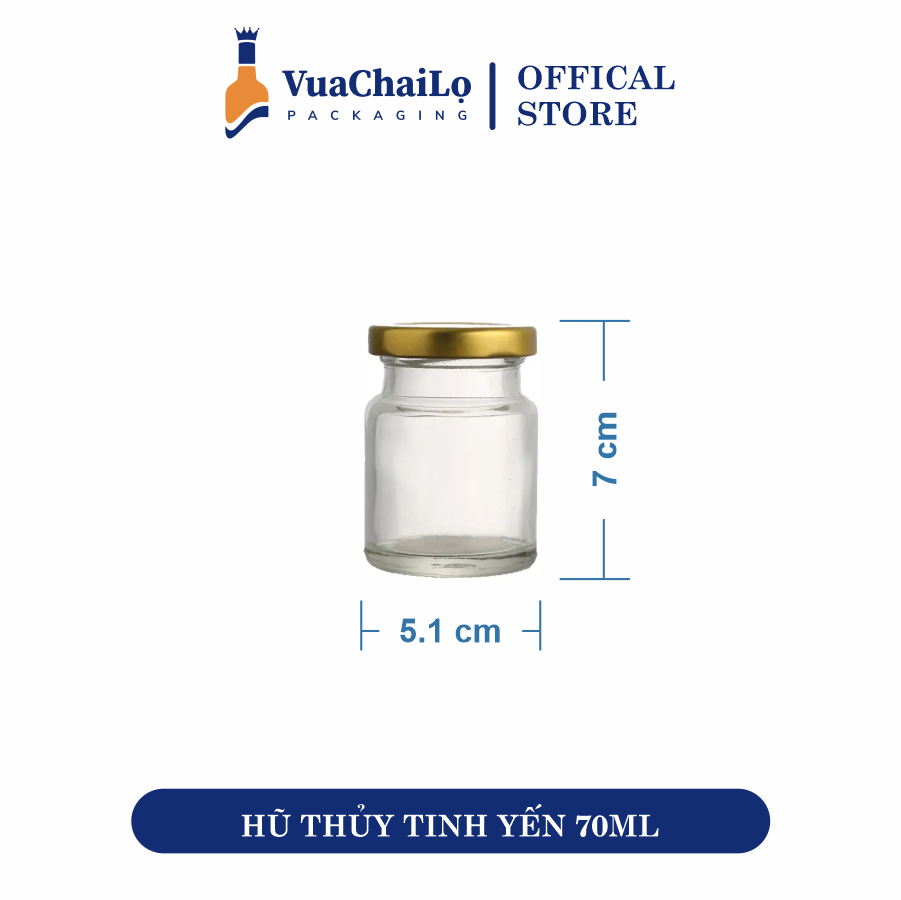 Hũ Chưng Yến Thủy Tinh 75ml