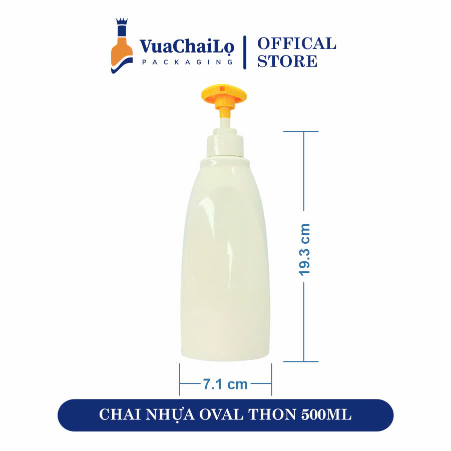 Chai Nhựa Oval Thon 500ML