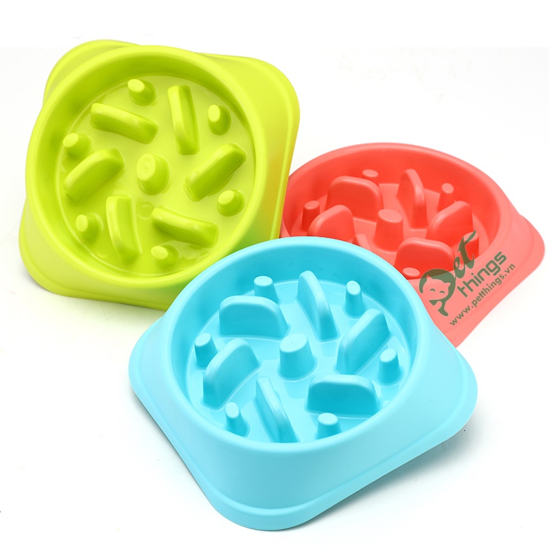 Happy Hunting slow feed bowl chén chống ăn nhanh Pet Things Siêu