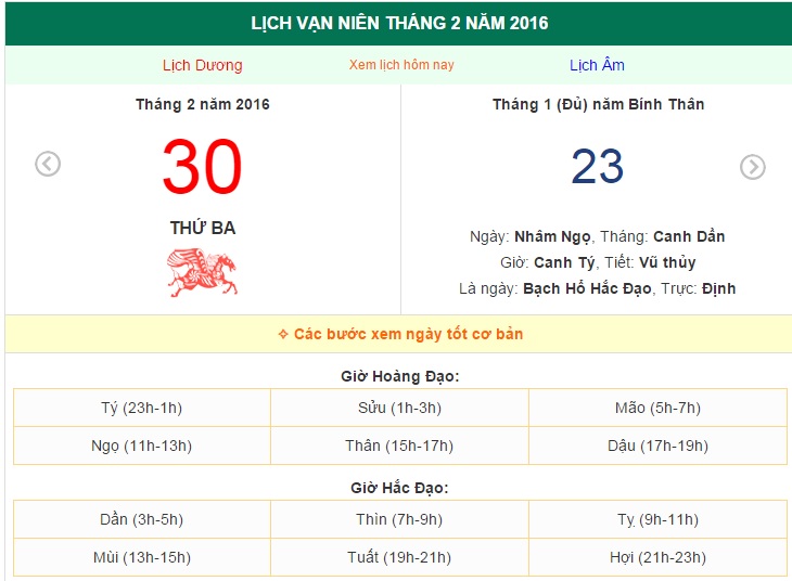 Chọn ngày tốt chuyển nhà tháng 2 năm 2016- Vạn sự như ý
